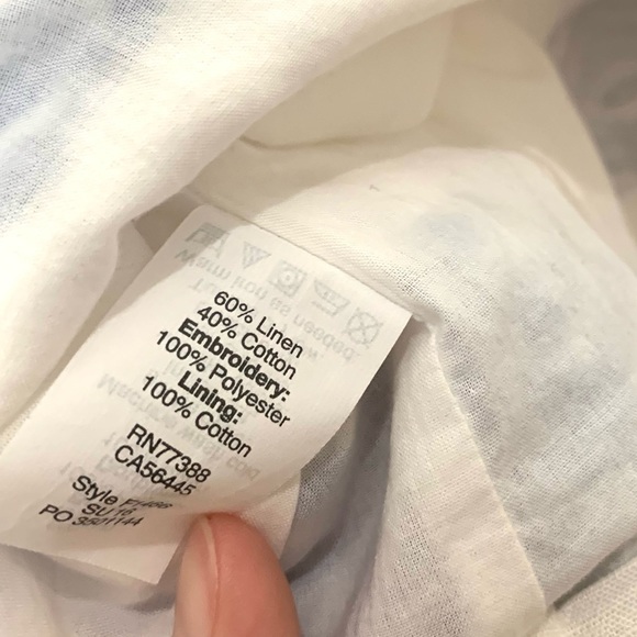 EUC✨J.Crew Linen Blend Embroidered Dress - Picture 13 of 13